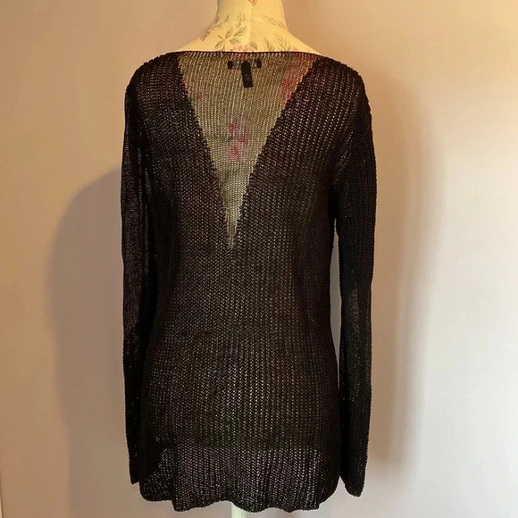 Eileen fisher black pull over sweater size Large - Picture 4 of 16